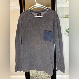 Quiksilver Dark Gray Long Sleeve Shirt with Pocket